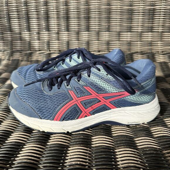 Asics Shoes‎ Womens Size 8 Gel Contend 6 1012A571 Blue Running Sneakers - Picture 3 of 11